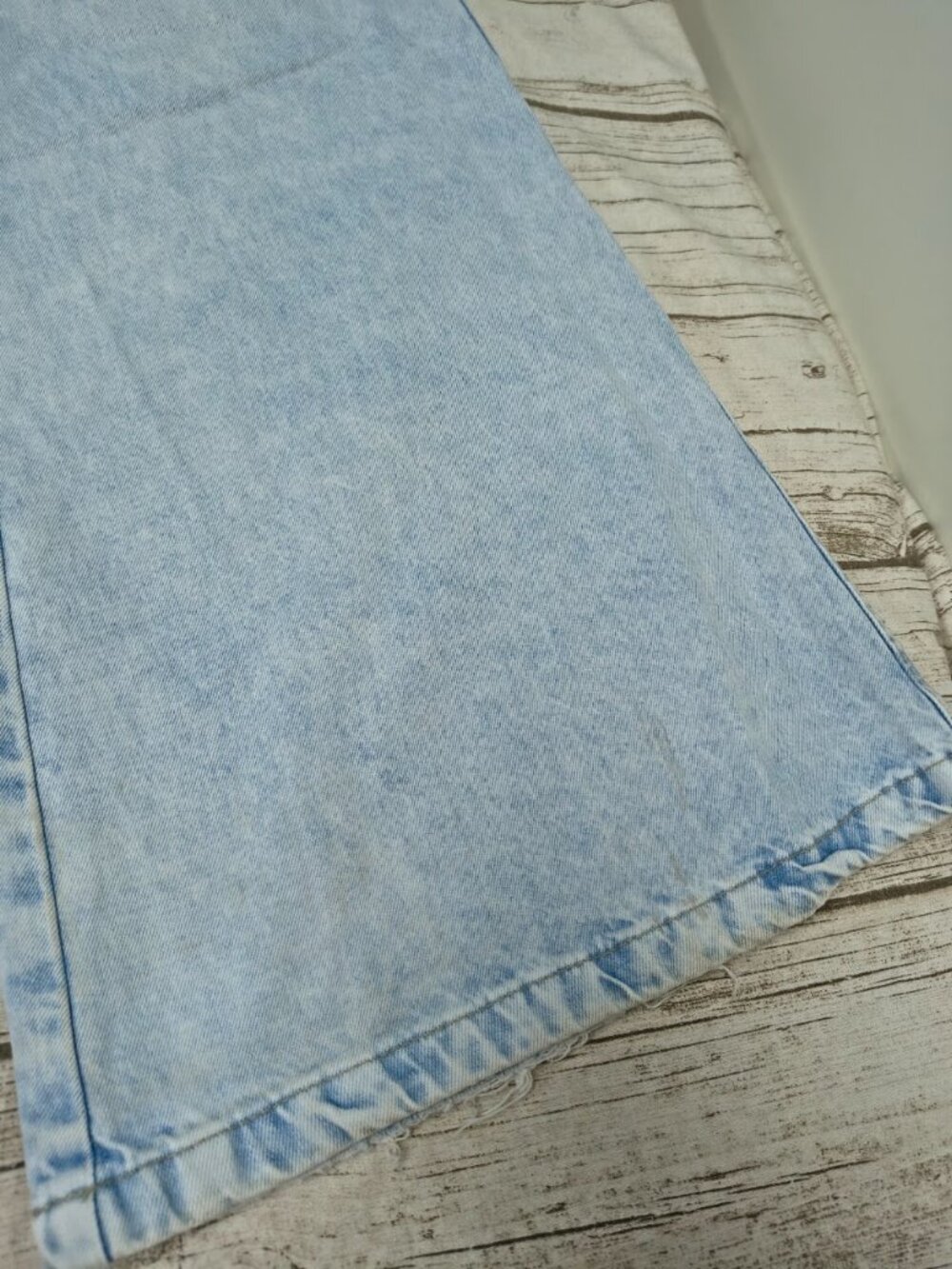 Youcom Light Wash Wide Leg High Rise Jeans Size 36 - Picture 2 of 10